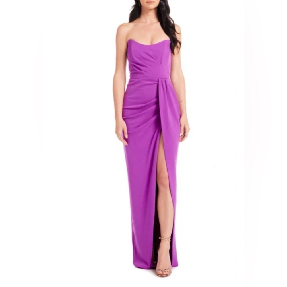 Katie May Elegant Purple Strapless Dress size XS